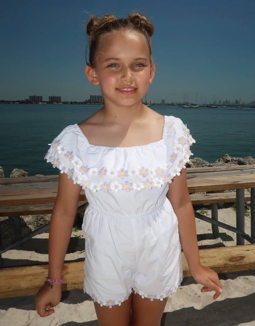 Lola + The Boys Little Blossom Off-Shoulder Romper