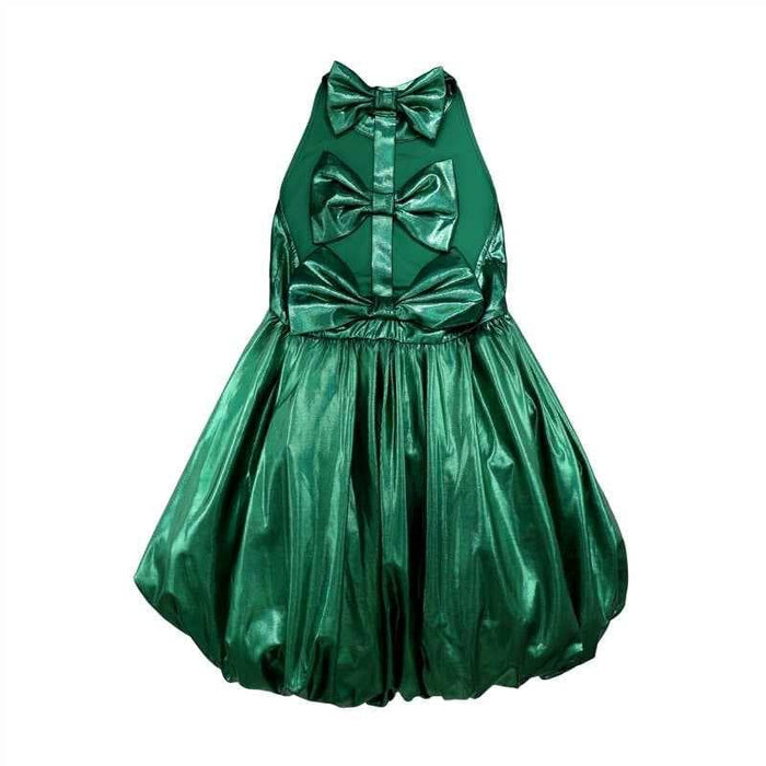 Metallic Bow Bubble Dress Metallic Bow Bubble Dress