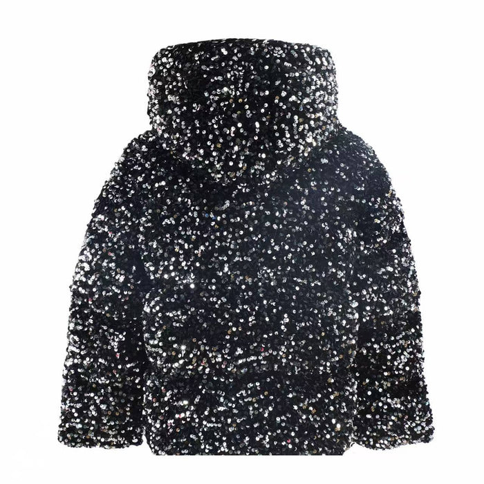 Lola + The Boys Midnight Shimmer Puffer