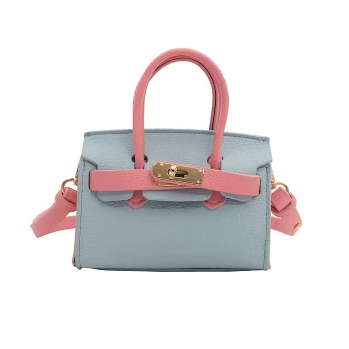 Lola + The Boys Light blue /Pink Mini Kelly Dream Bag