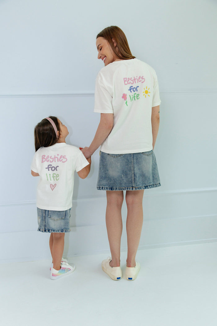 Lola + The Boys Mommy and Me "Besties for Life" T-shirt