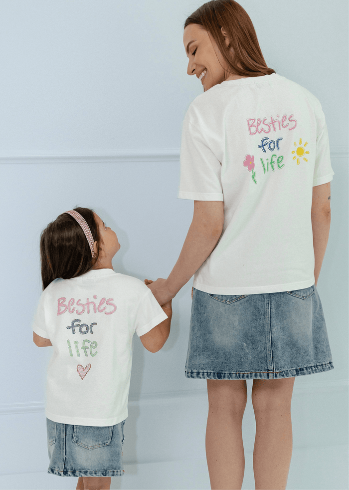 Lola + The Boys Mommy and Me "Besties for Life" T-shirt