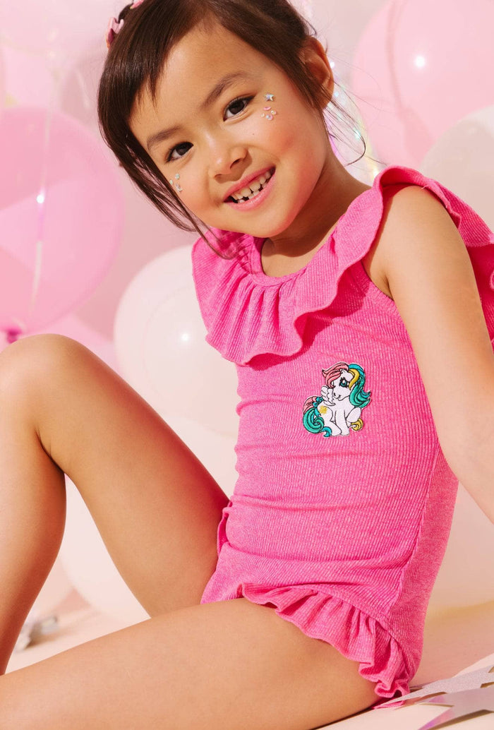Lola + The Boys My Little Pony Ruffle Swimsuit