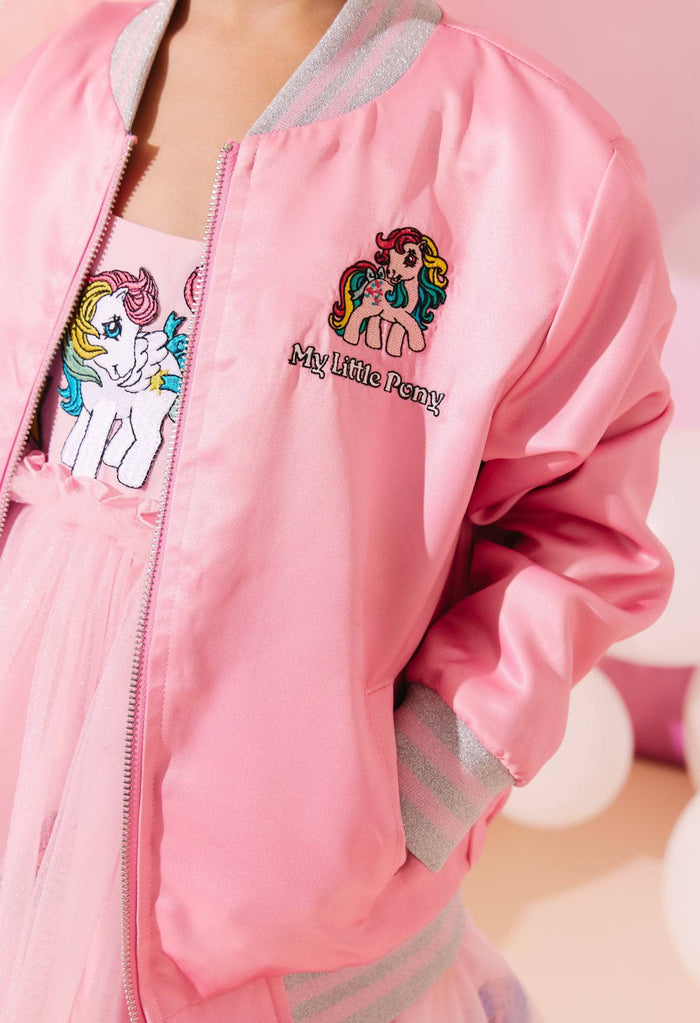 Lola + The Boys My Little Pony Satin Bomber