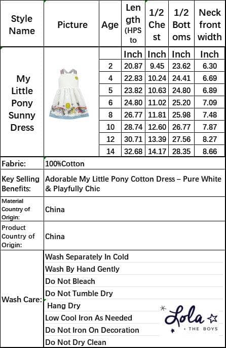 Lola + The Boys My Little Pony Sunny Dress