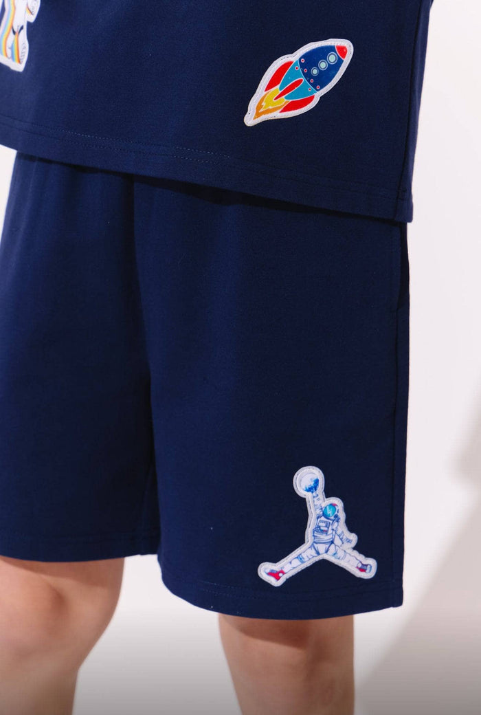 Lola + The Boys Navy Space Boys Short Set