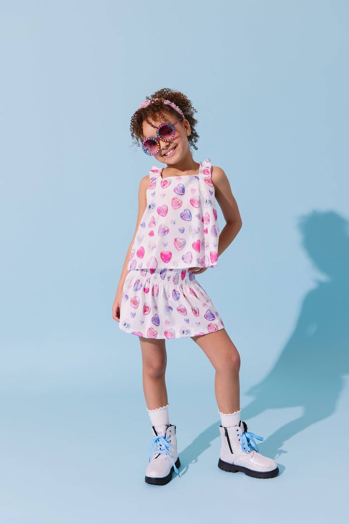lola-new-arrival Ombre Gem Hearts Tank Set