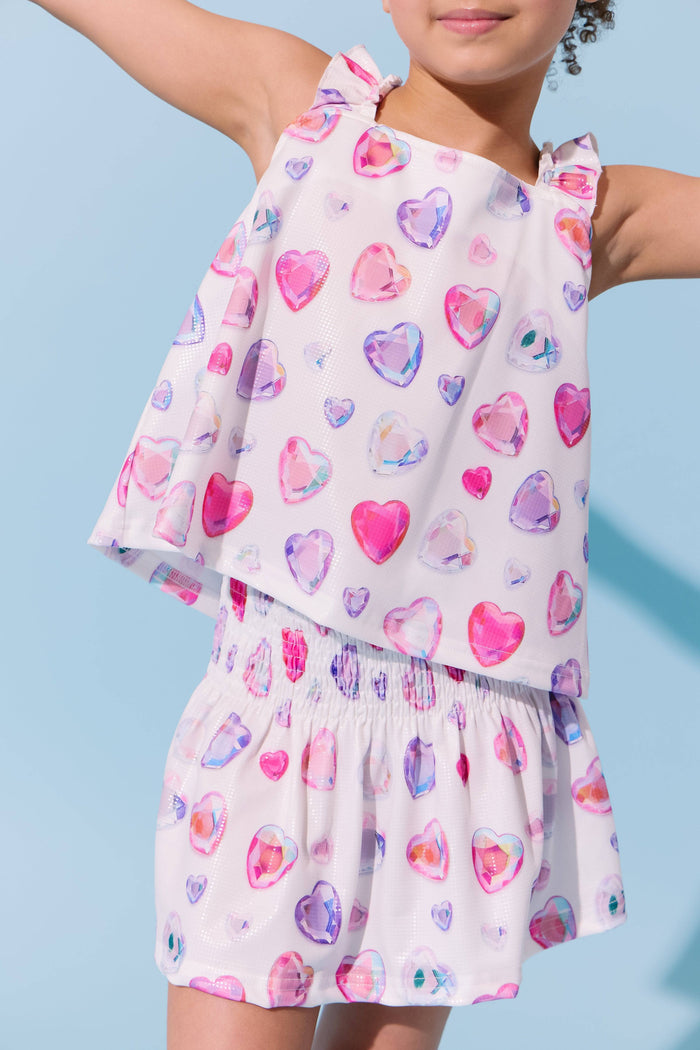 lola-new-arrival Ombre Gem Hearts Tank Set