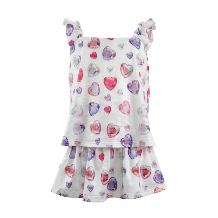 Lola + The Boys Ombre Gem Hearts Tank Set