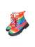 Ombre Rainbow Charm Combat Boots