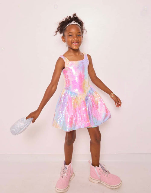 Lola + The Boys Ombre Sequin Tank Dress