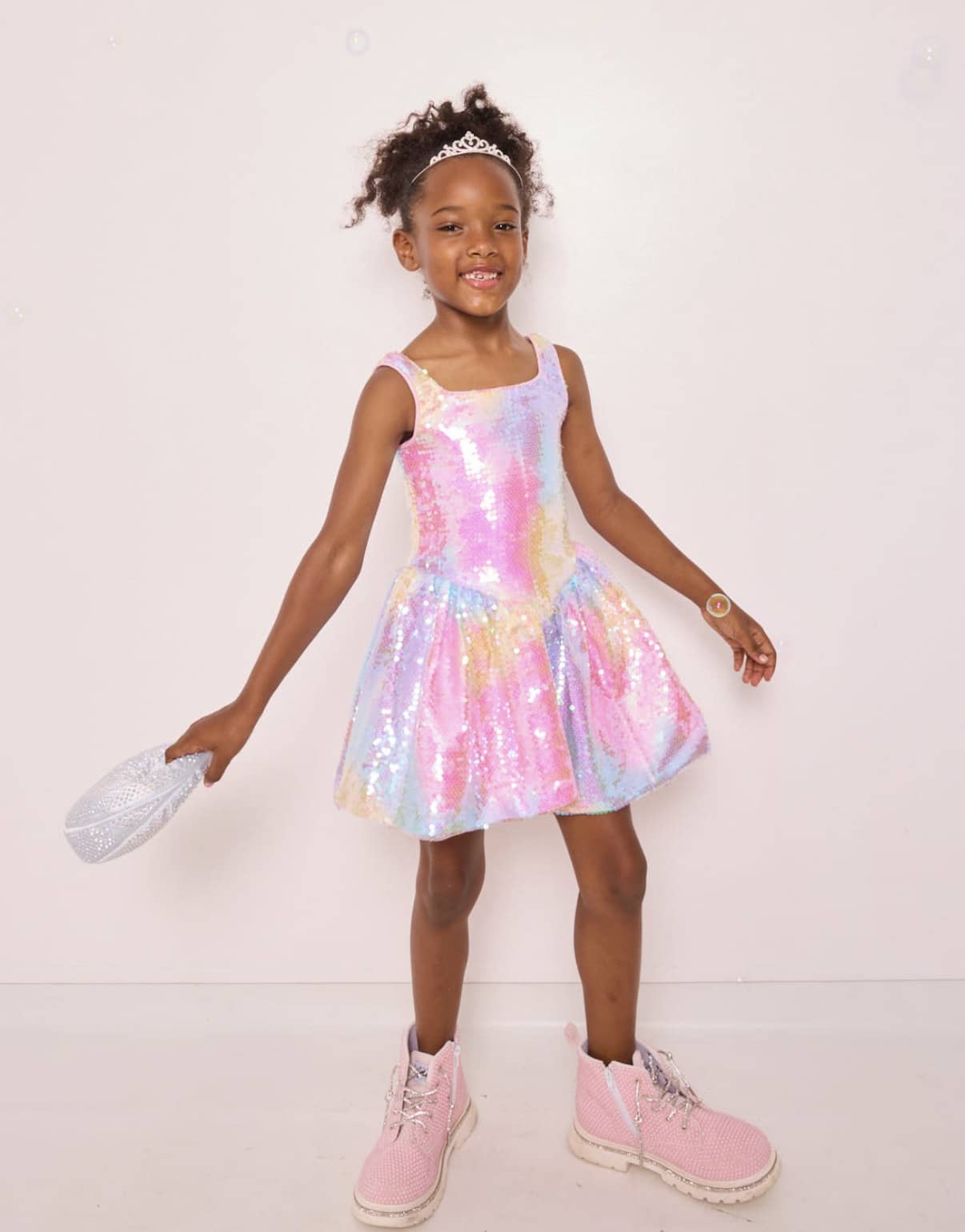 Ombre Sequin Tank Dress