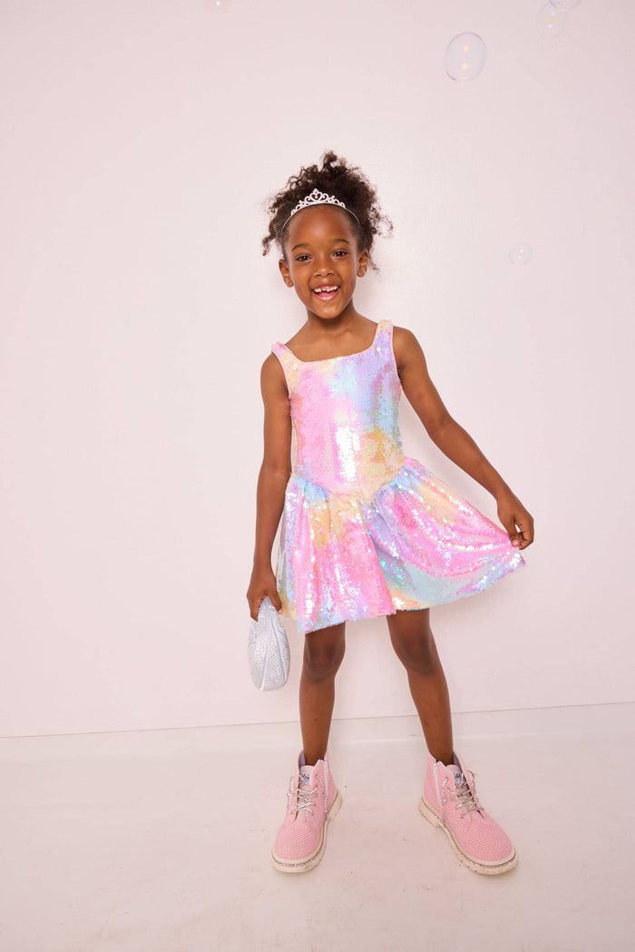 Lola + The Boys Ombre Sequin Tank Dress