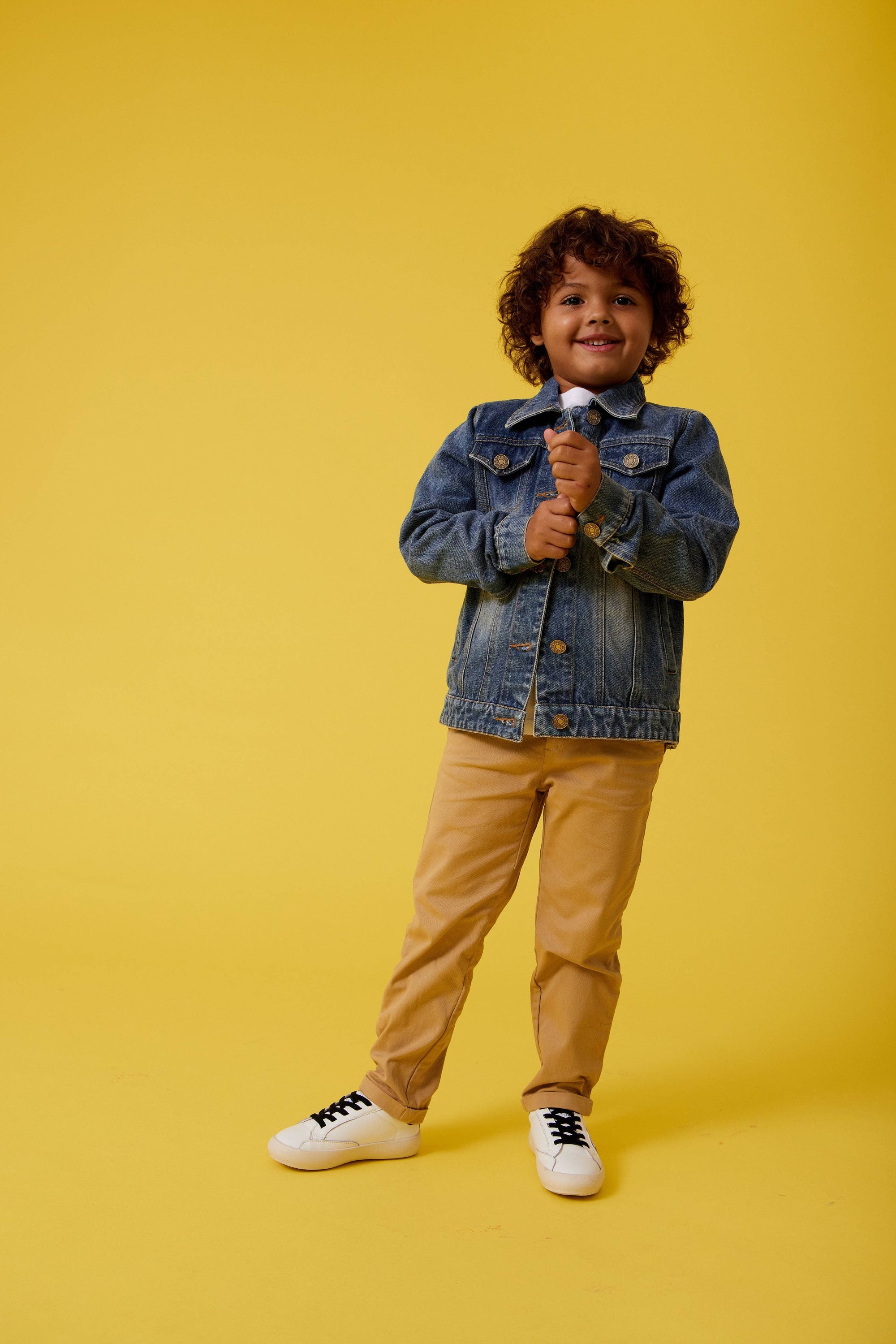 Yellow denim 2025 jacket kids