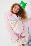 Lola + The Boys Outerwear Butterfly Magic Crystal Puffer