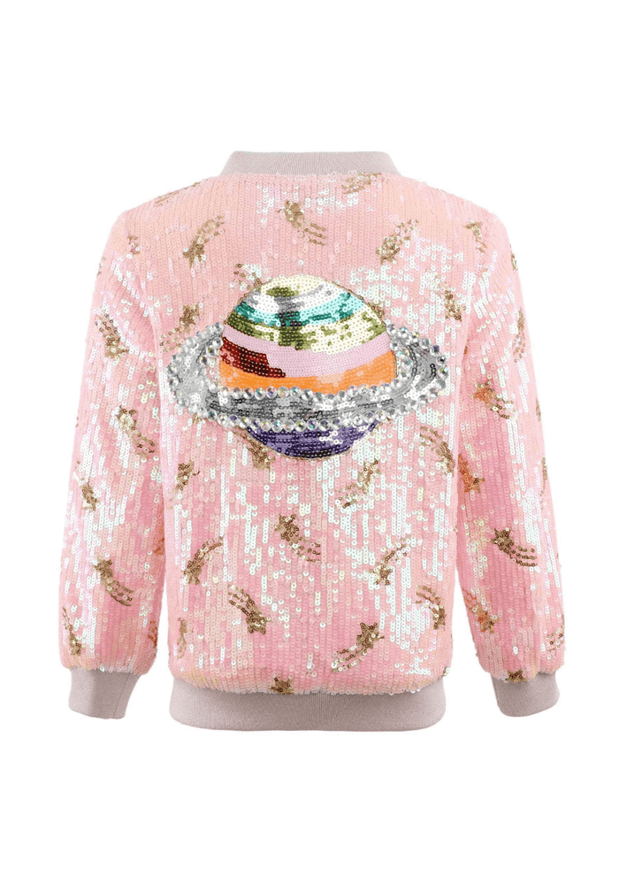Lola-spring-25 Outerwear Deep in Space Sequin Bomber
