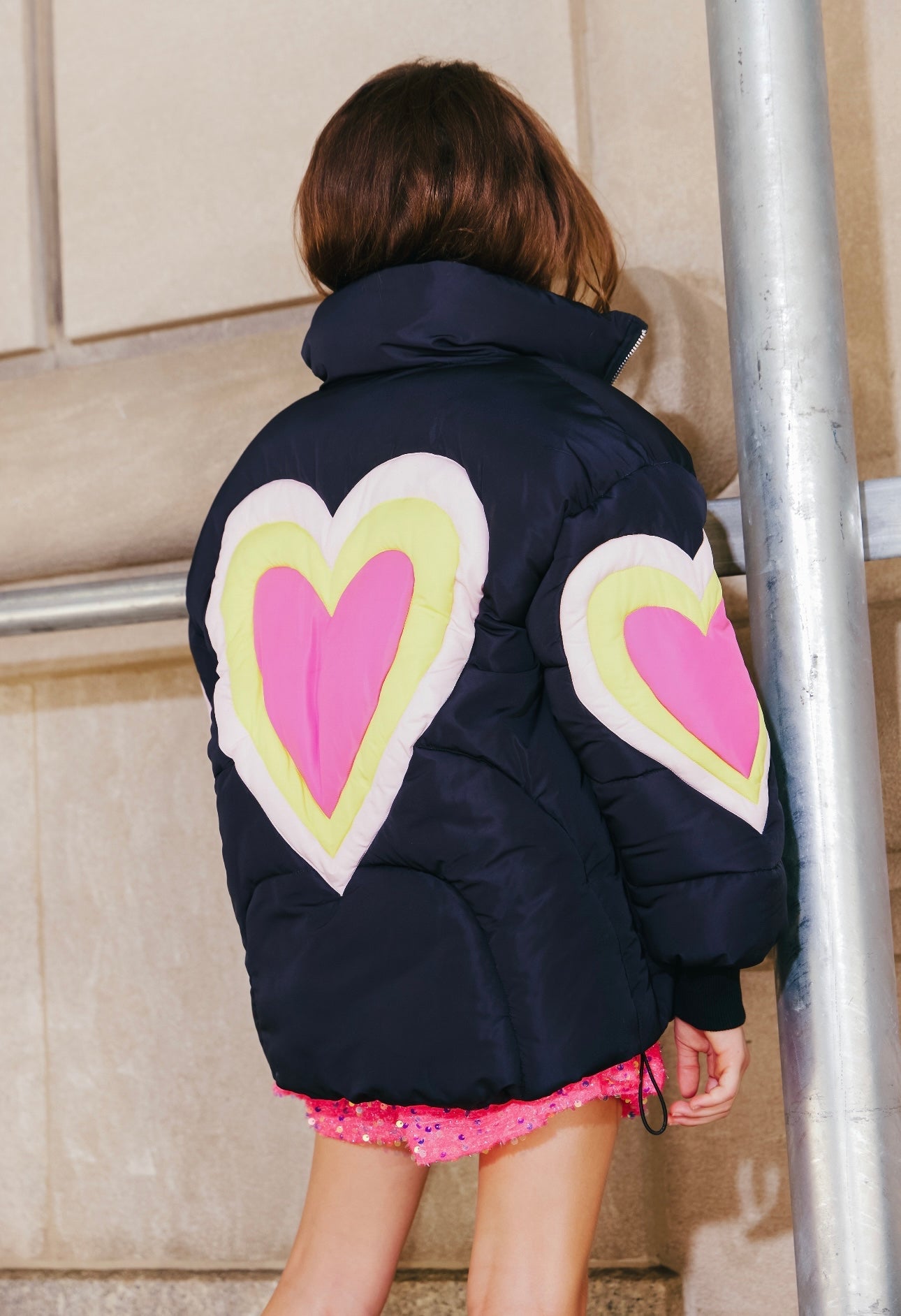 Electric Hearts Puffer
