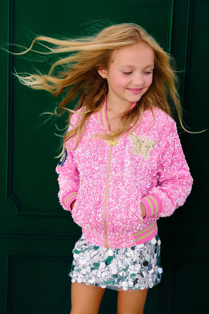 lola-wicked-collab Outerwear Glinda Sequin Ombre Bomber