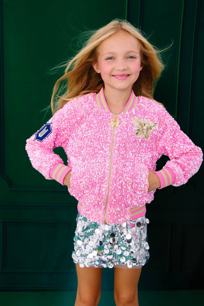 lola-wicked-collab Outerwear Glinda Sequin Ombre Bomber