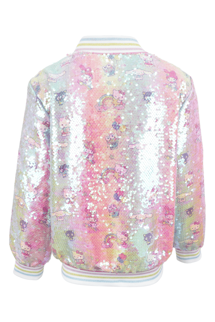 lola-hellokitty Outerwear Hello Kitty® And Friends Rainbow Ombre Sequin Bomber
