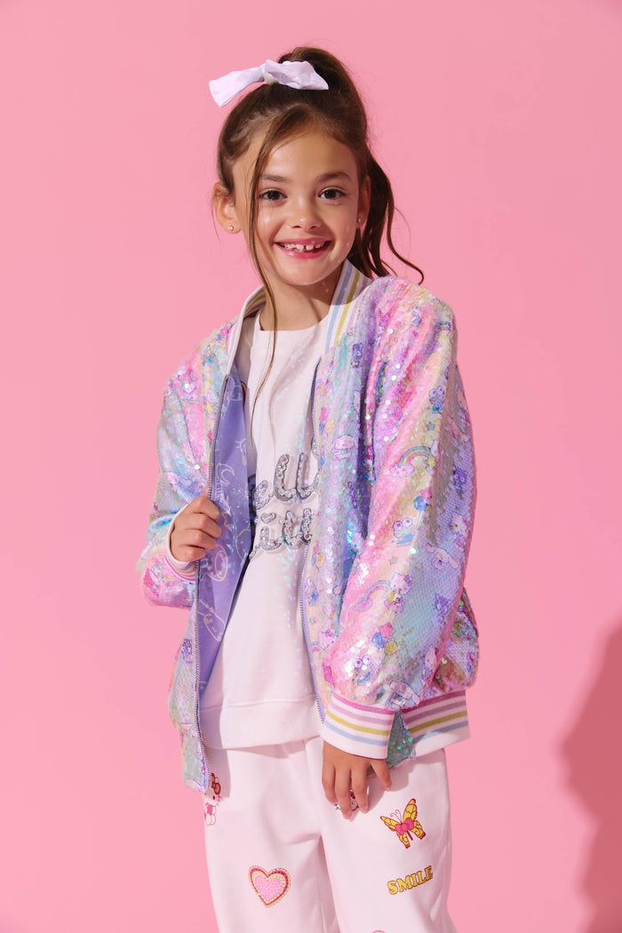 lola-hellokitty Outerwear 2 Hello Kitty® And Friends Rainbow Ombre Sequin Bomber