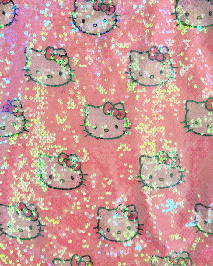 Lola + The Boys Outerwear Hello Kitty Sequin Bomber