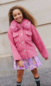 Lola + The Boys Outerwear Love Teddy Fur Sherpa