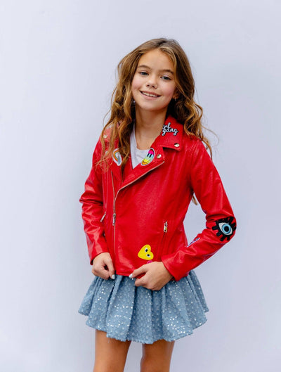 Lola & The Boys Outerwear Out Of This World Patch Bomber