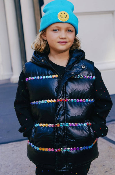 Lola + The Boys Outerwear Rainbow Brite Vest