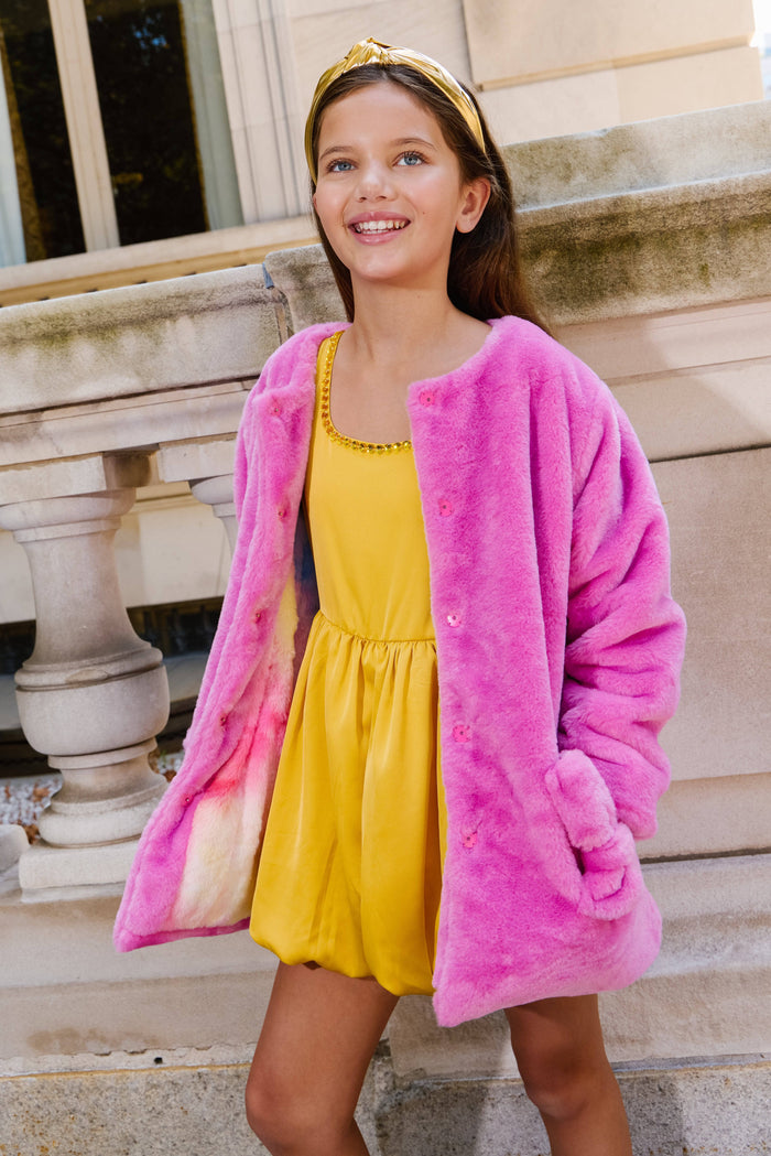 Lola + The Boys Outerwear Teddy Bows Coat
