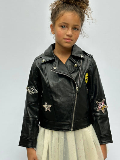 Lola + The Boys Outerwear Whatever Beaded Leather
