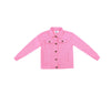Lola & The Boys Outerwear Small Women's Customizable Patch Pink Denim Jacket