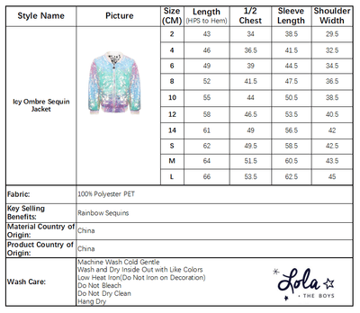 Lola + The Boys Outerwear Women's Icy Ombre Sequin Jacket