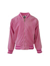Lola + The Boys Outerwear Women's Pink Ice Crystal Bomber