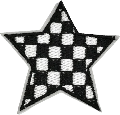 exclude-patch patch Black and White Checkered Star