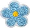 exclude-patch patch Blue Fluffy Bloom