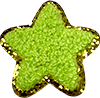 exclude-patch patch Green Fluffy Star