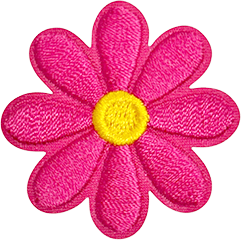exclude-patch patch Hot Pink Daisy