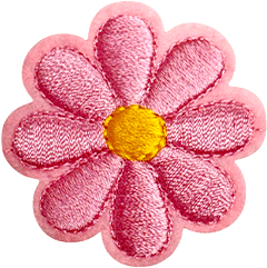 exclude-patch patch Light Pink Daisy