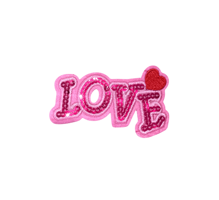 LOVE Heart Sequin patch LOVE Heart Sequin