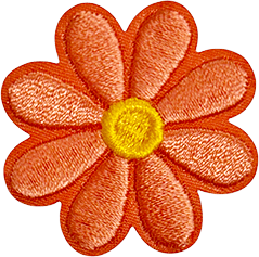 exclude-patch patch Orange Daisy