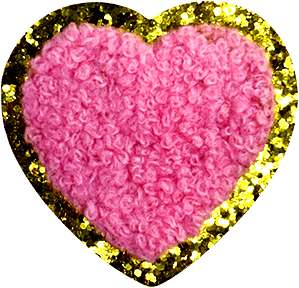exclude-patch patch Pink Fuzzy Heart