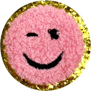 exclude-patch patch Pink Fuzzy Smile