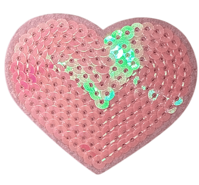 exclude-patch patch Pink Sequin Heart