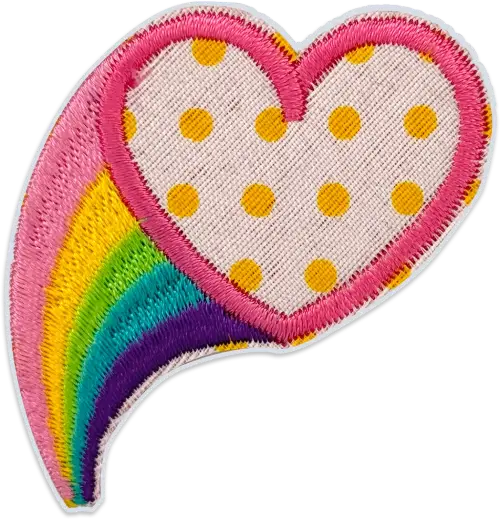 exclude-patch patch Rainbow heart