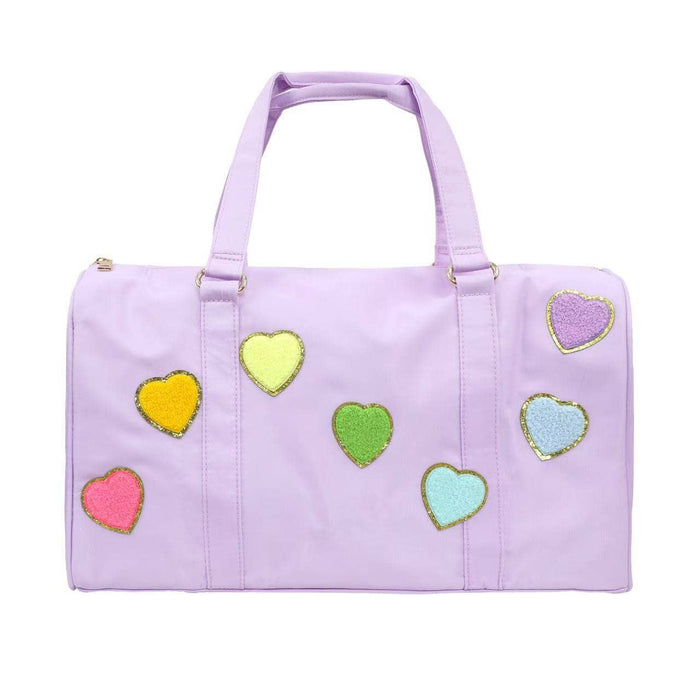 Lola + The Boys Patch Rainbow Hearts Weekender Bag