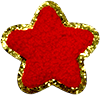 exclude-patch patch Red Fluffy Star