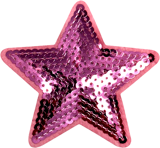 exclude-patch patch Rose Gold Sequin Star
