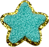 exclude-patch patch Sea Green Fluffy Star