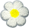 exclude-patch patch White Fluffy Daisy